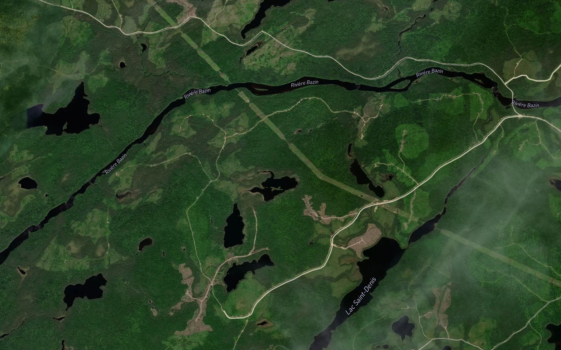 Satellite map of the Lac de la Cartouchiere