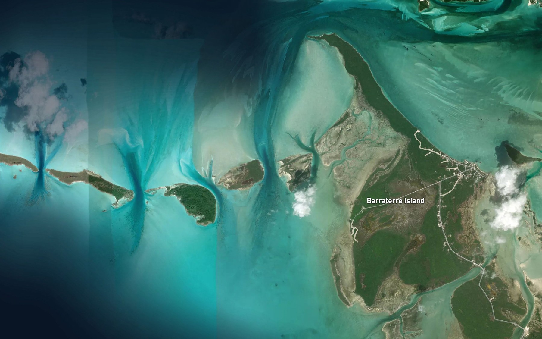 Satellite map of the Pudding Cut