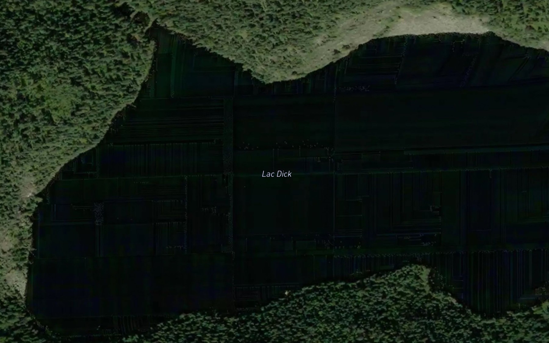 Satellite map of the Lac Dick