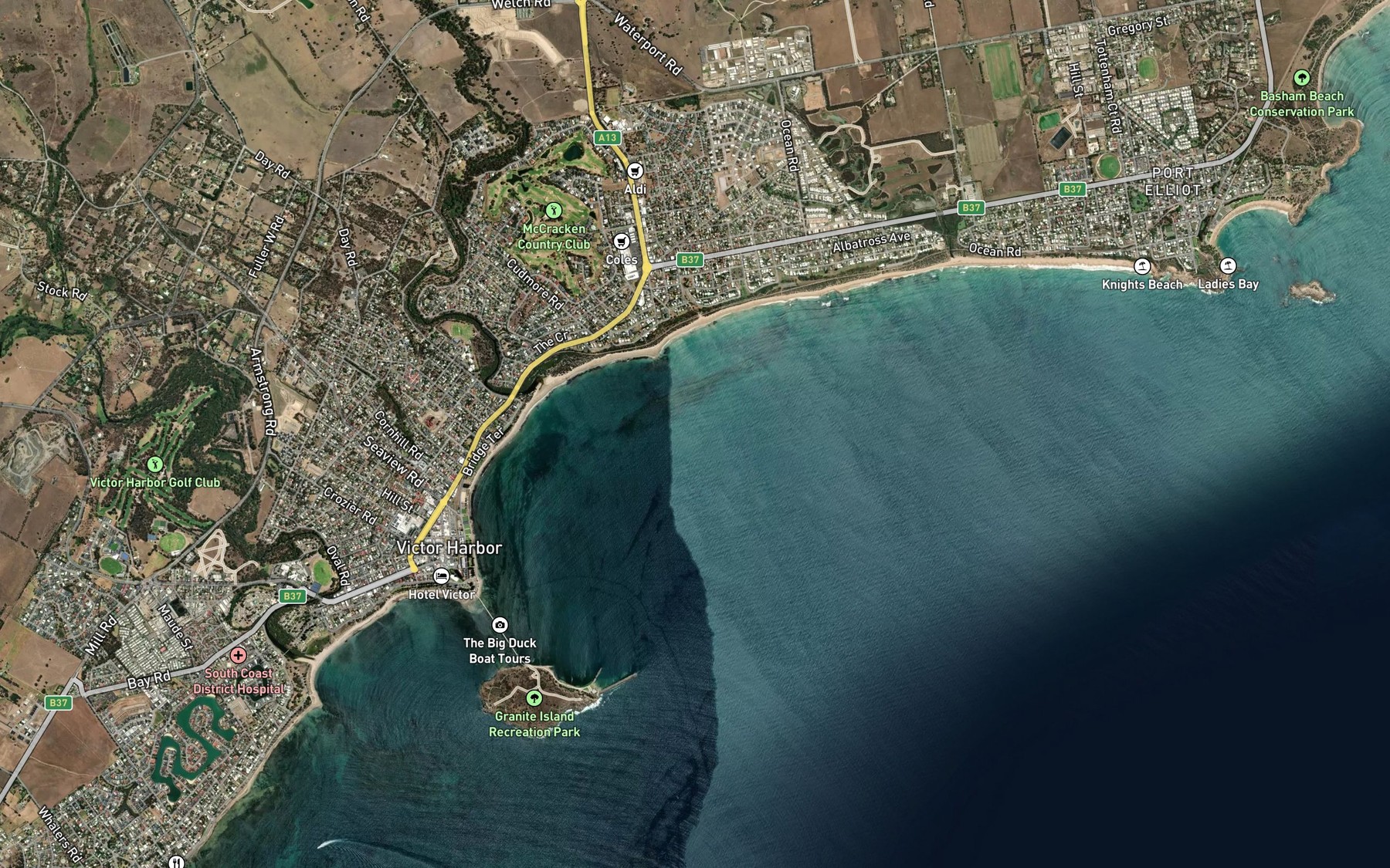 Satellite map of the Spot 2