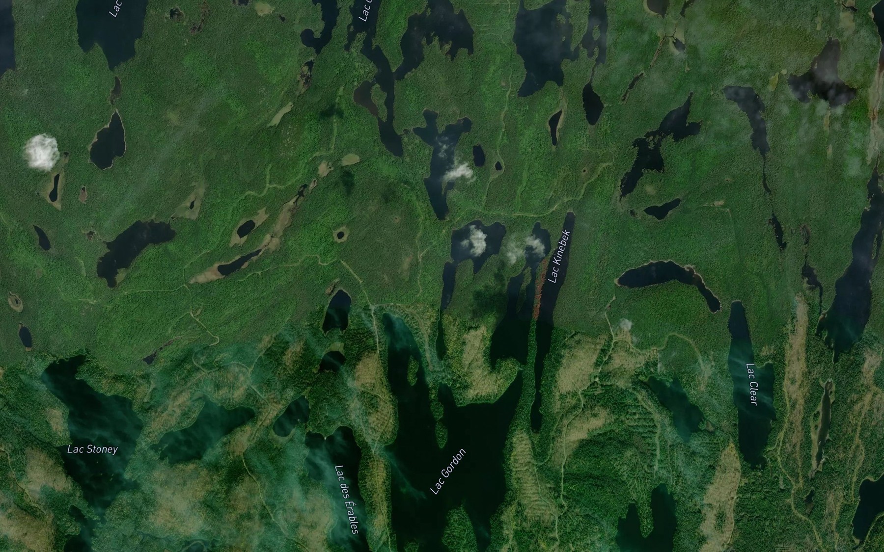 Satellite map of the Lac de la Biotite