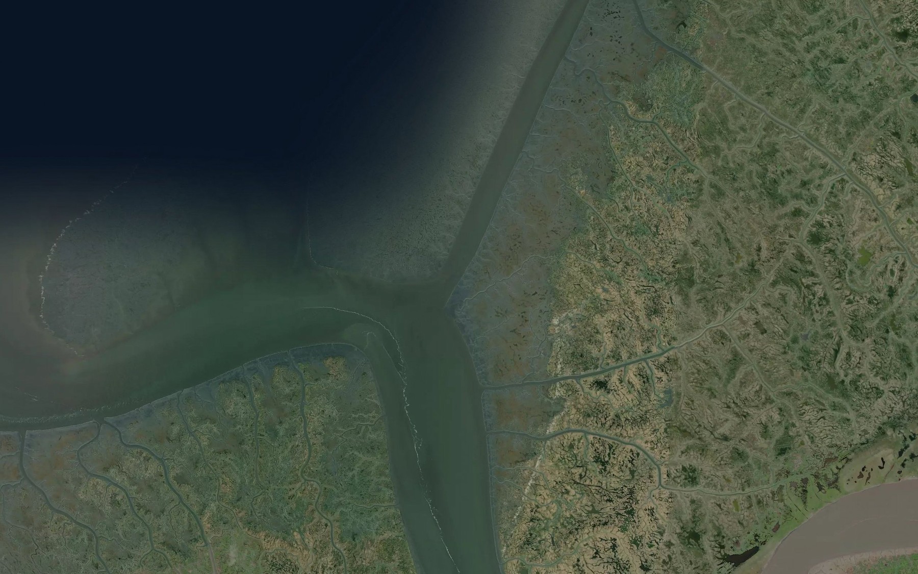 Satellite map of the Keoklevik River