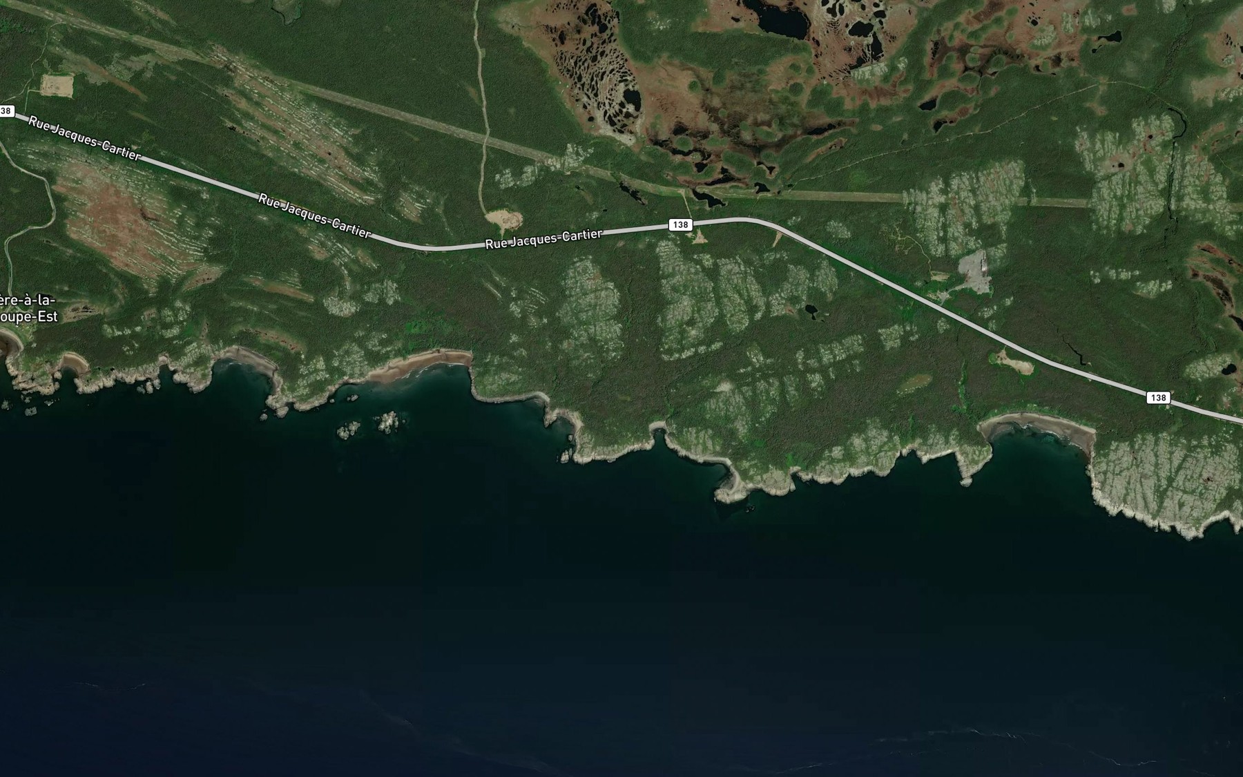 Satellite map of the Anse a Georges