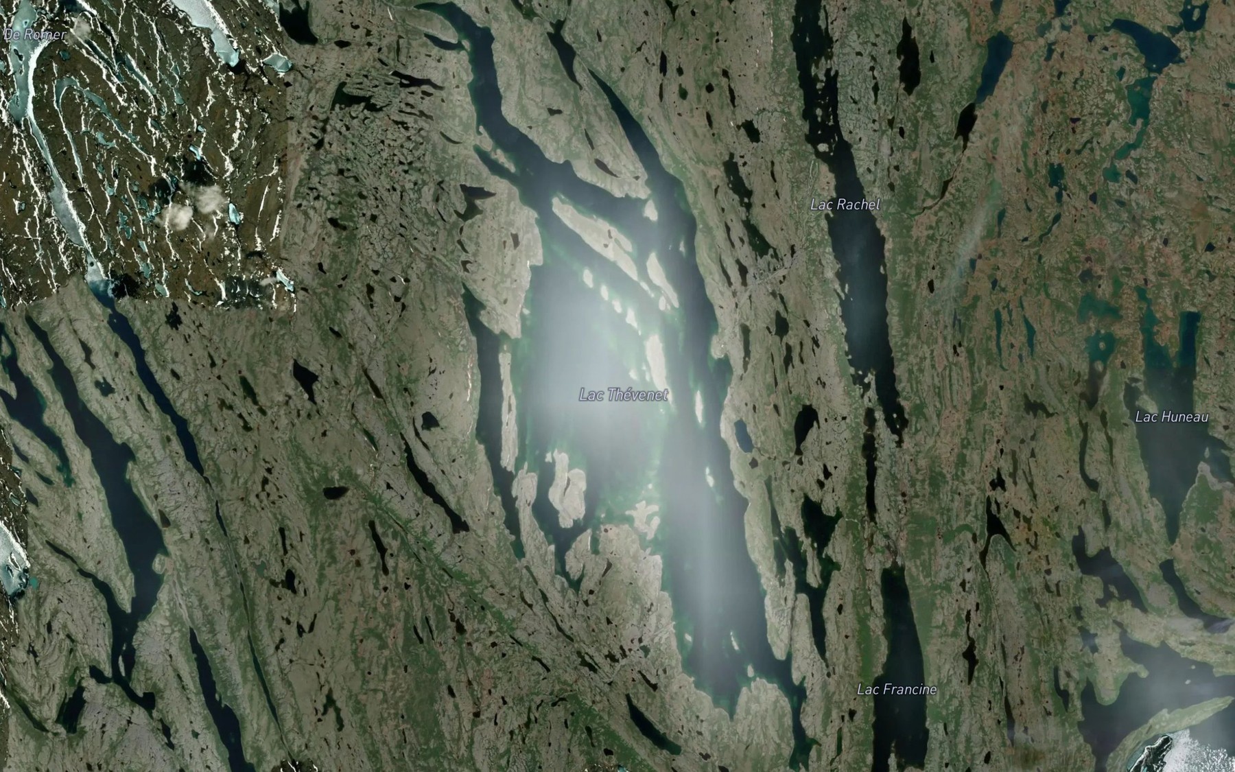 Satellite map of the Lac Thevenet