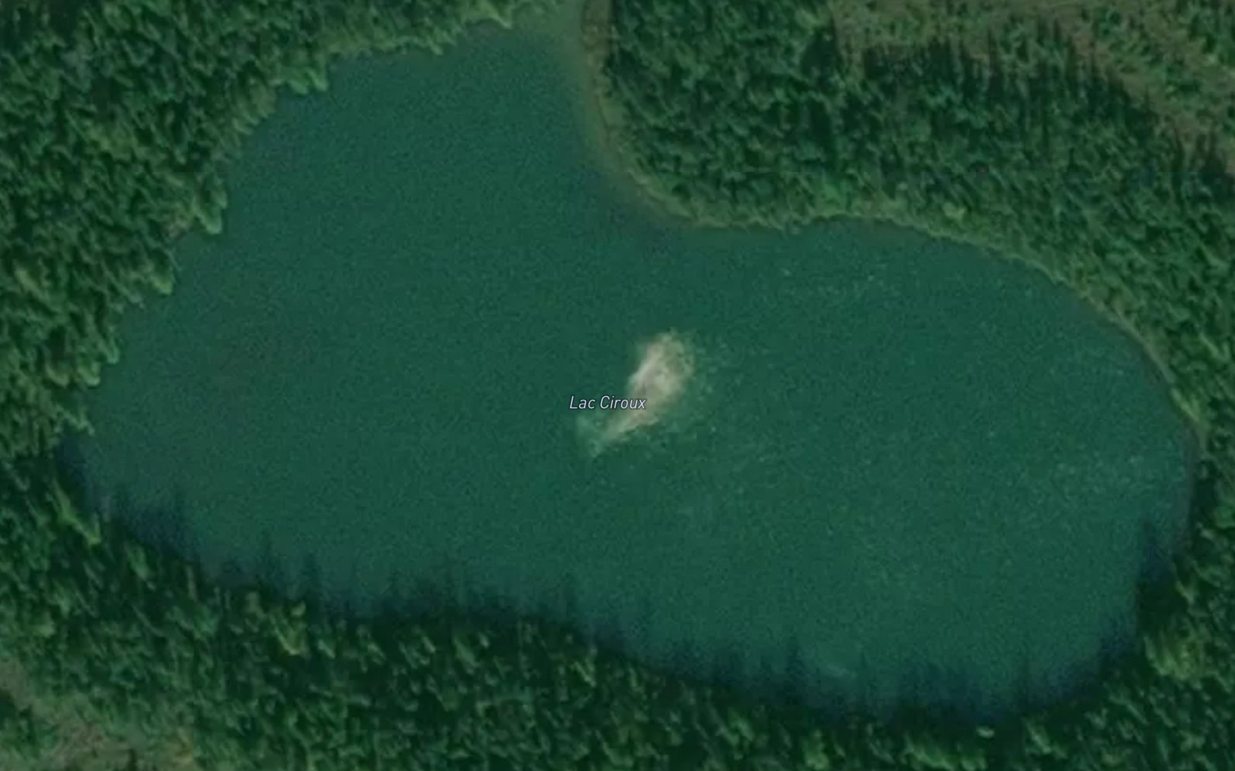 Satellite map of the Lac Ciroux