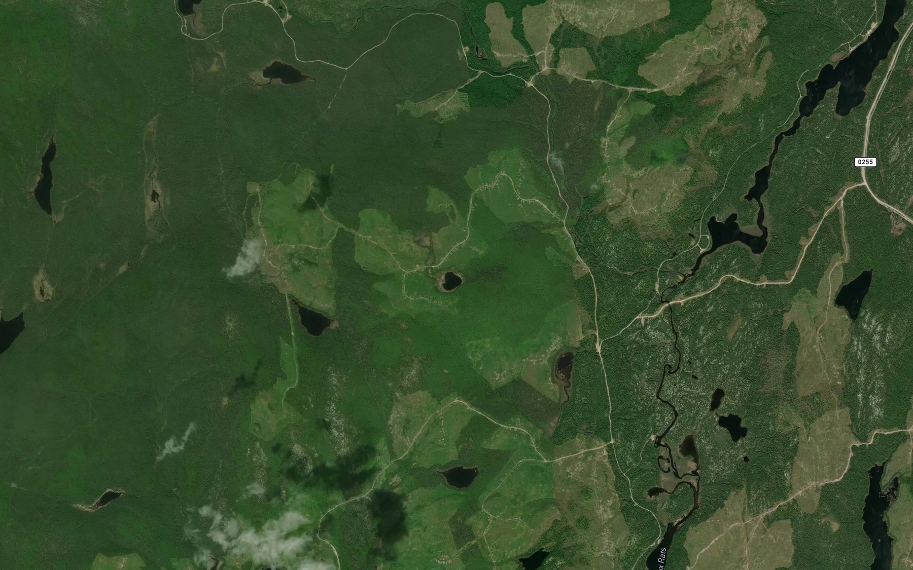 Satellite map of the Lac McLellan