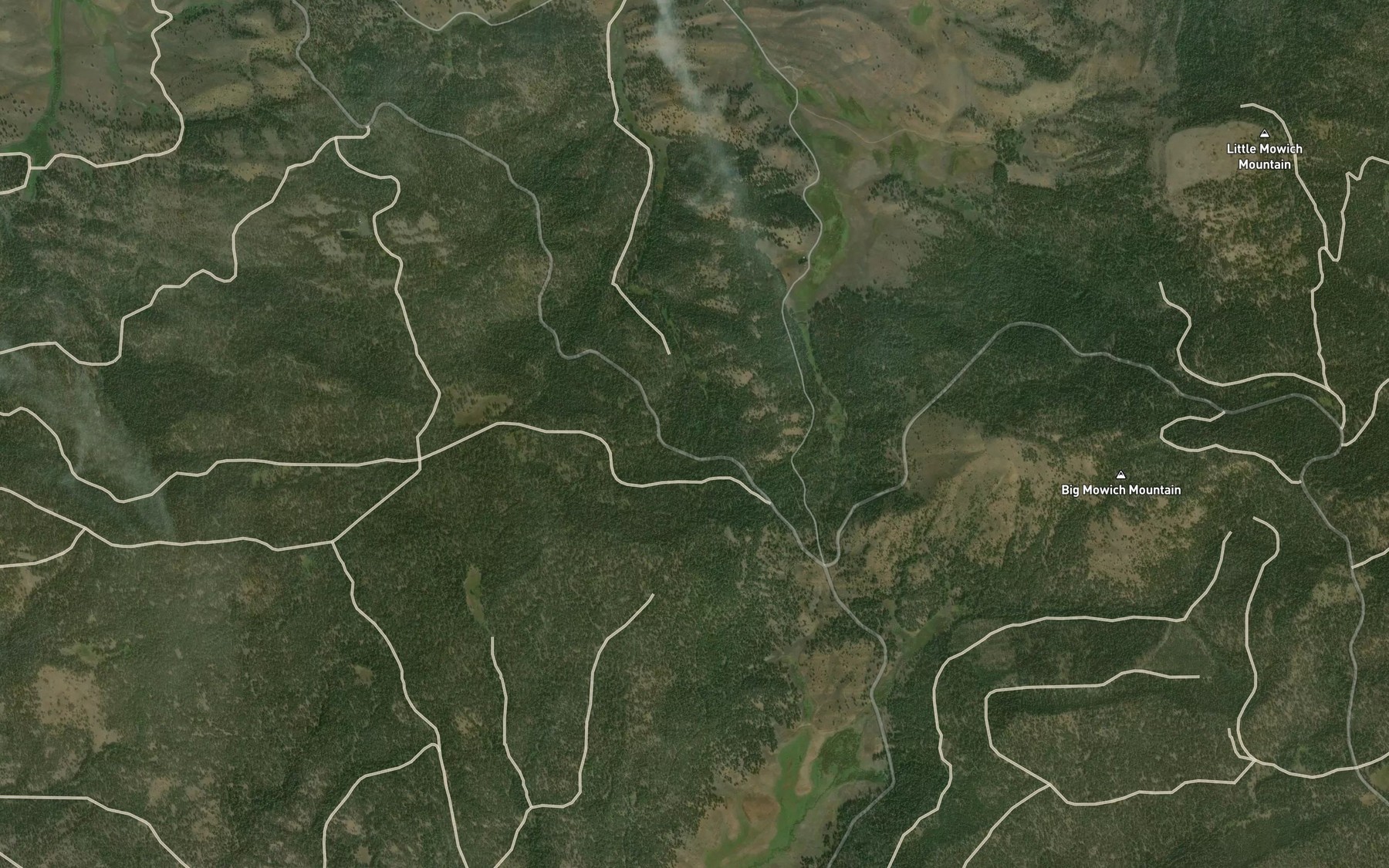 Satellite map of the Dobson Spring