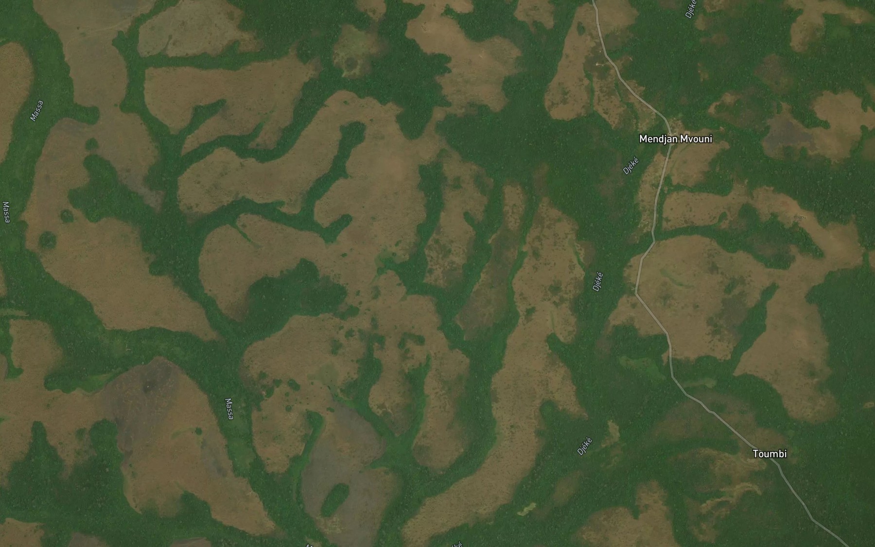 Satellite map of the Soumea