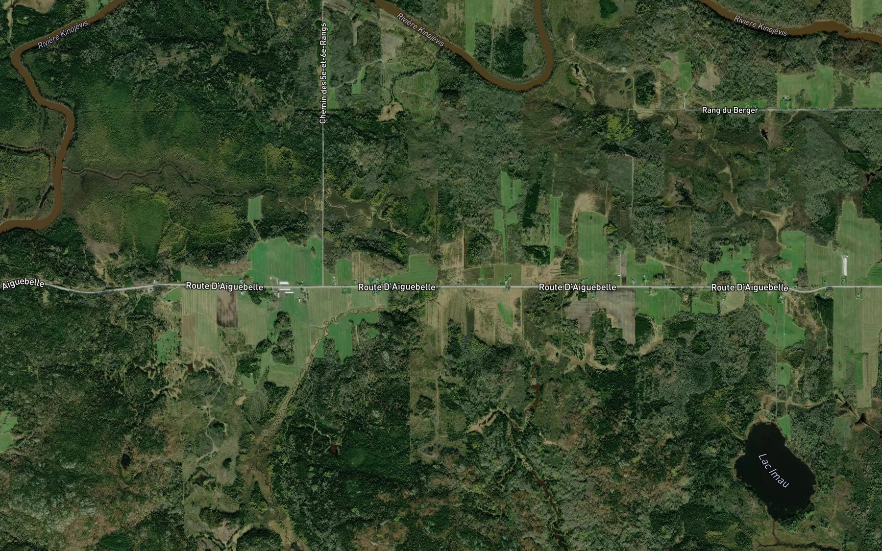 Satellite map of the Ruisseau Auger