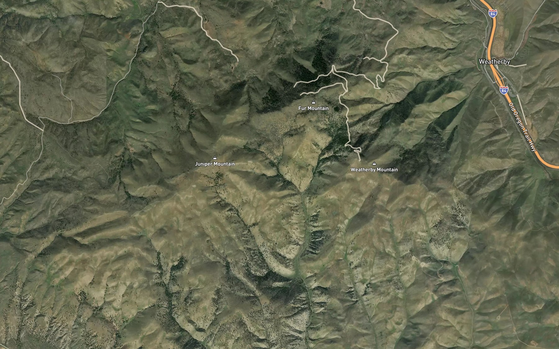 Satellite map of the Cloverleaf Spring Number Two