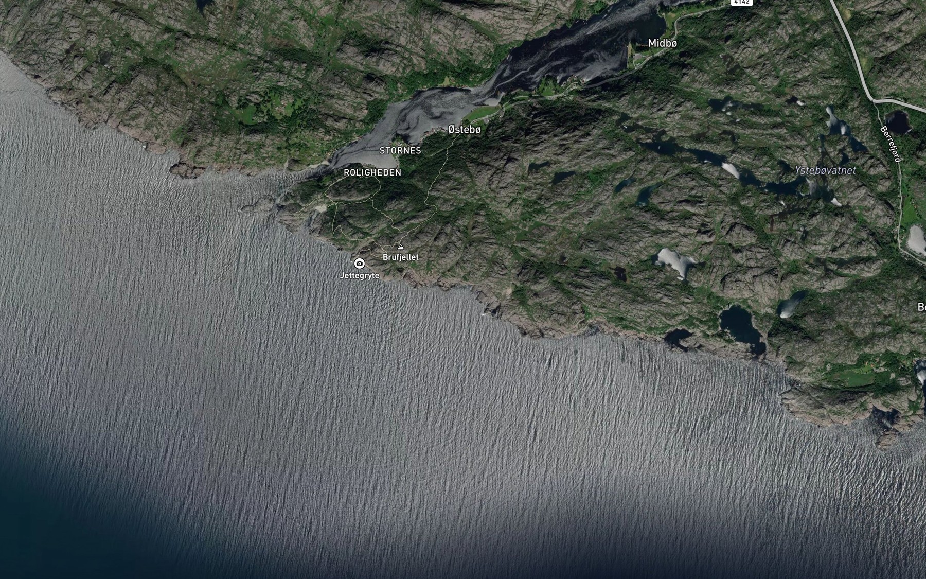 Satellite map of the Bruvika