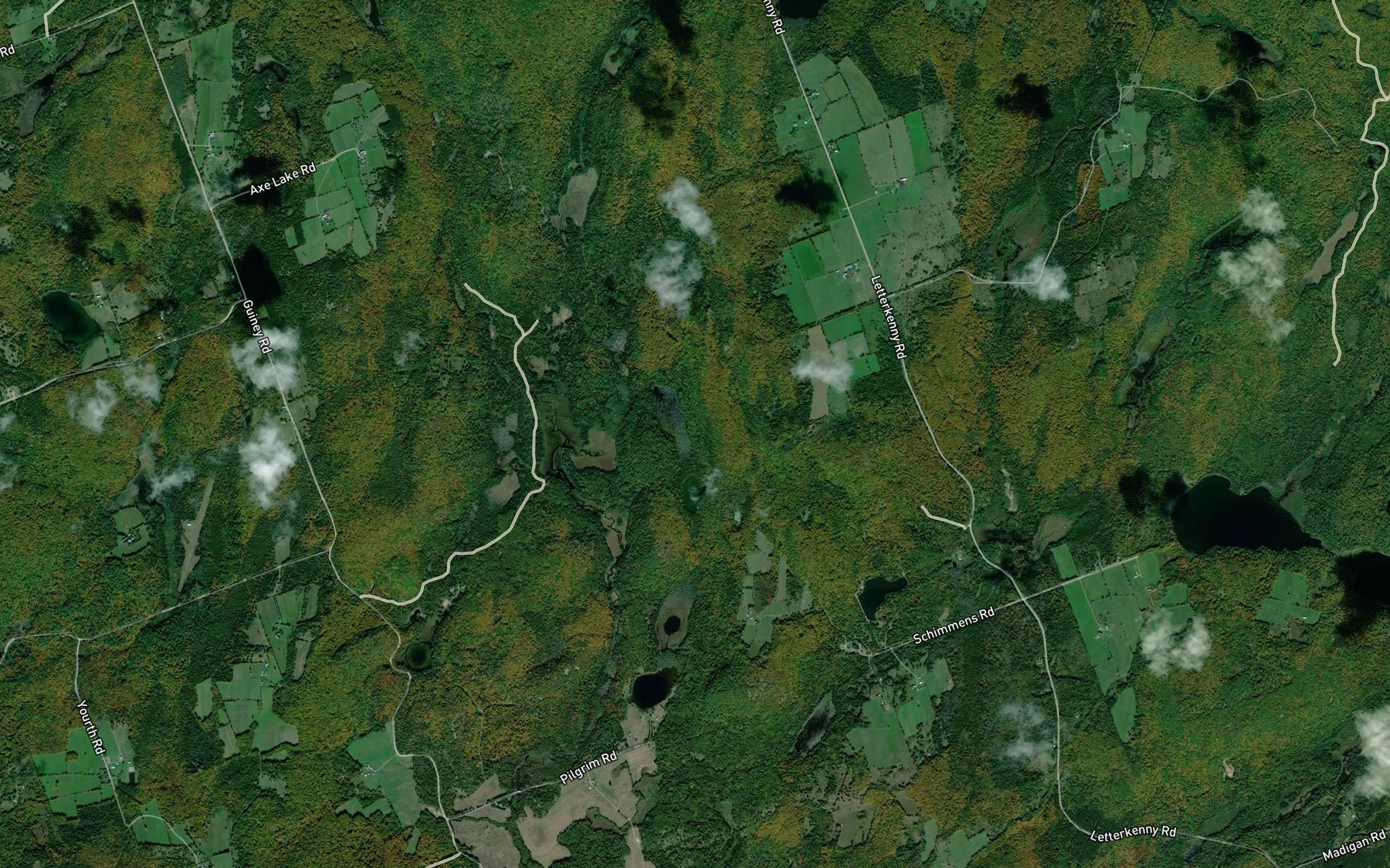 Satellite map of the Bruchardt Pond