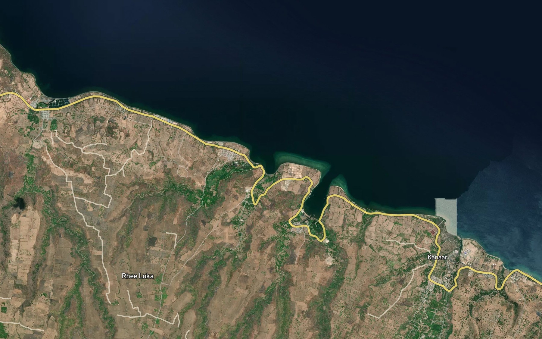 Satellite map of the Teluk Bermang