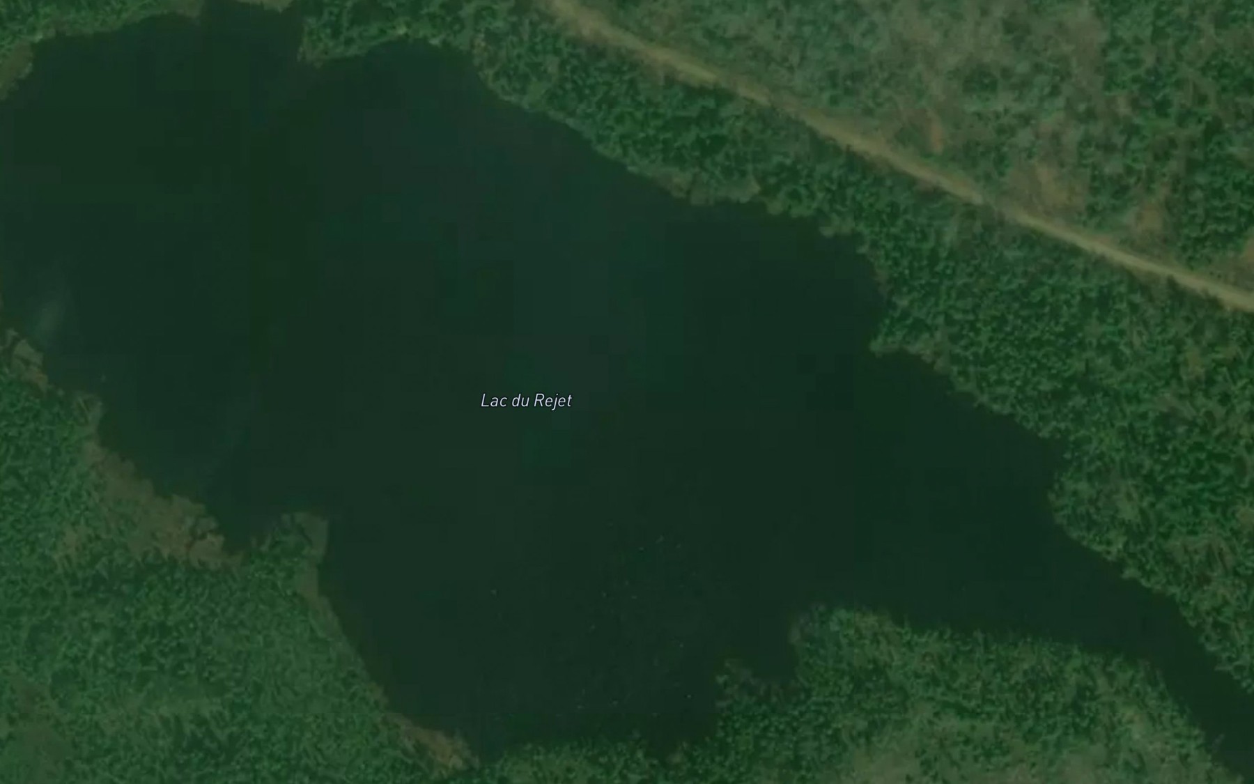 Satellite map of the Lac du Rejet
