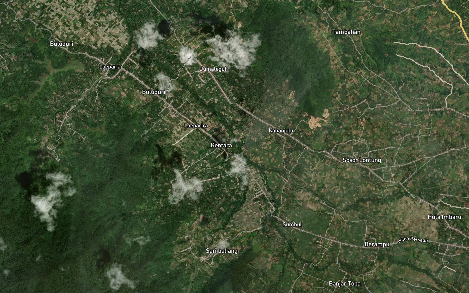 Satellite map of the Lae Tarombong
