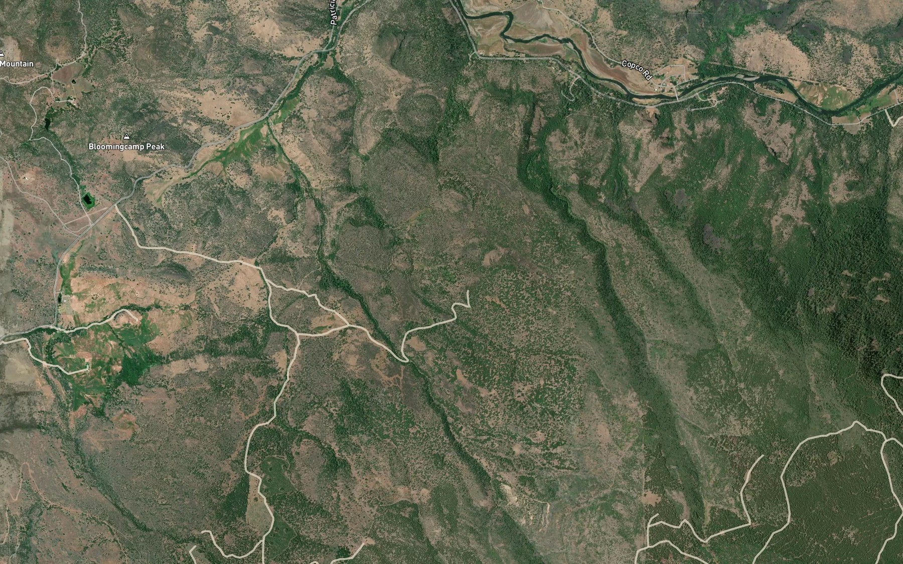 Satellite map of the Sylva Spring