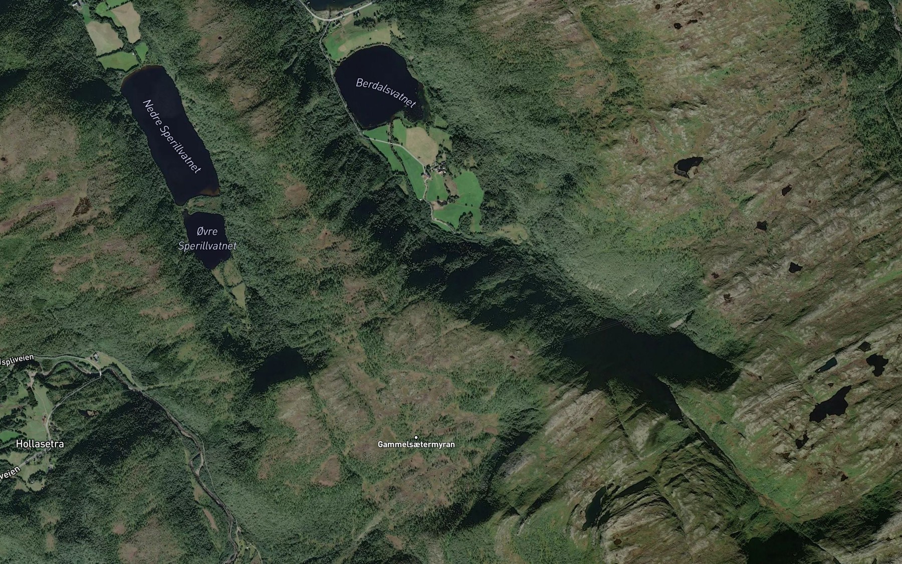 Satellite map of the Middagsbekken