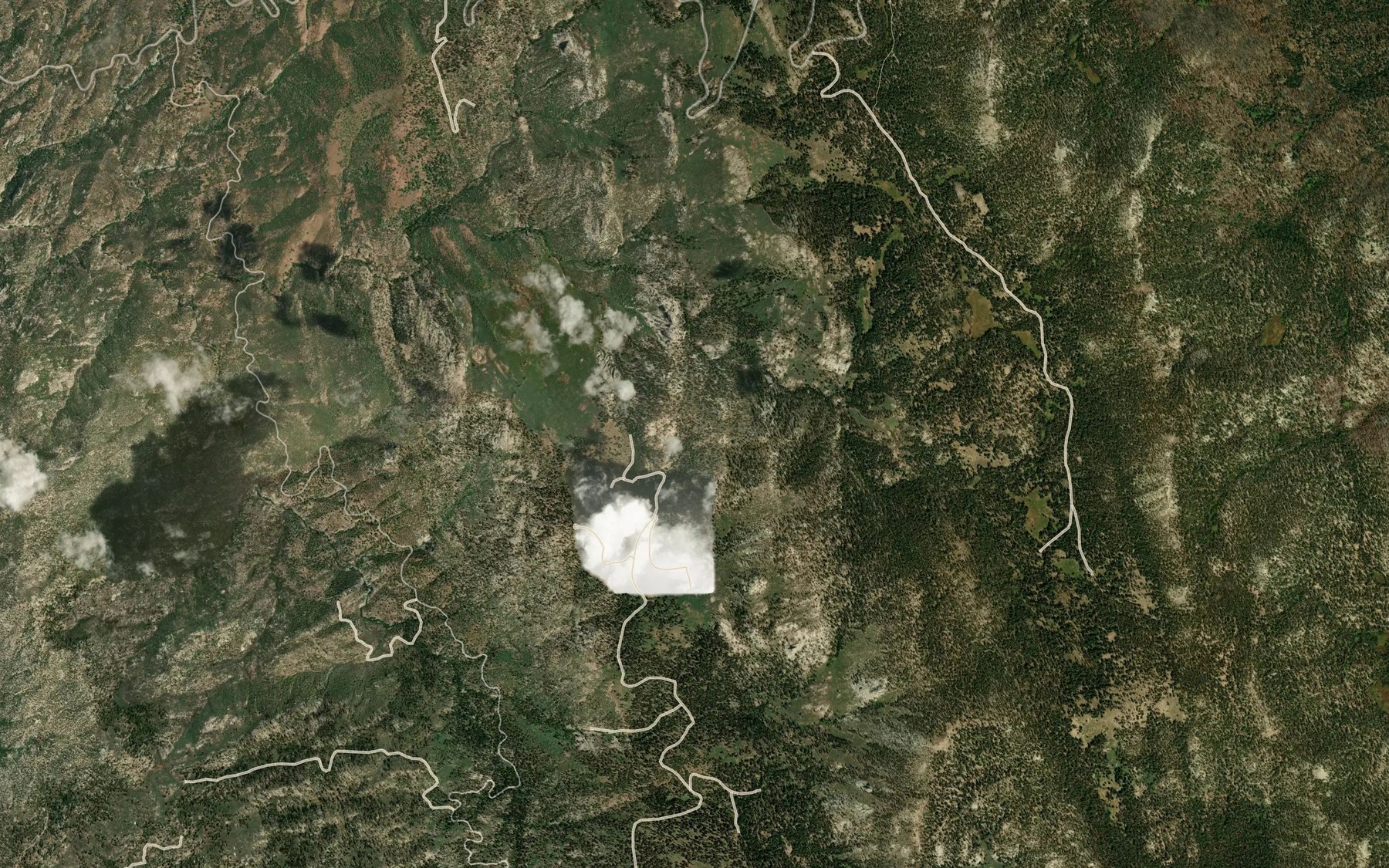 Satellite map of the Snake Spring