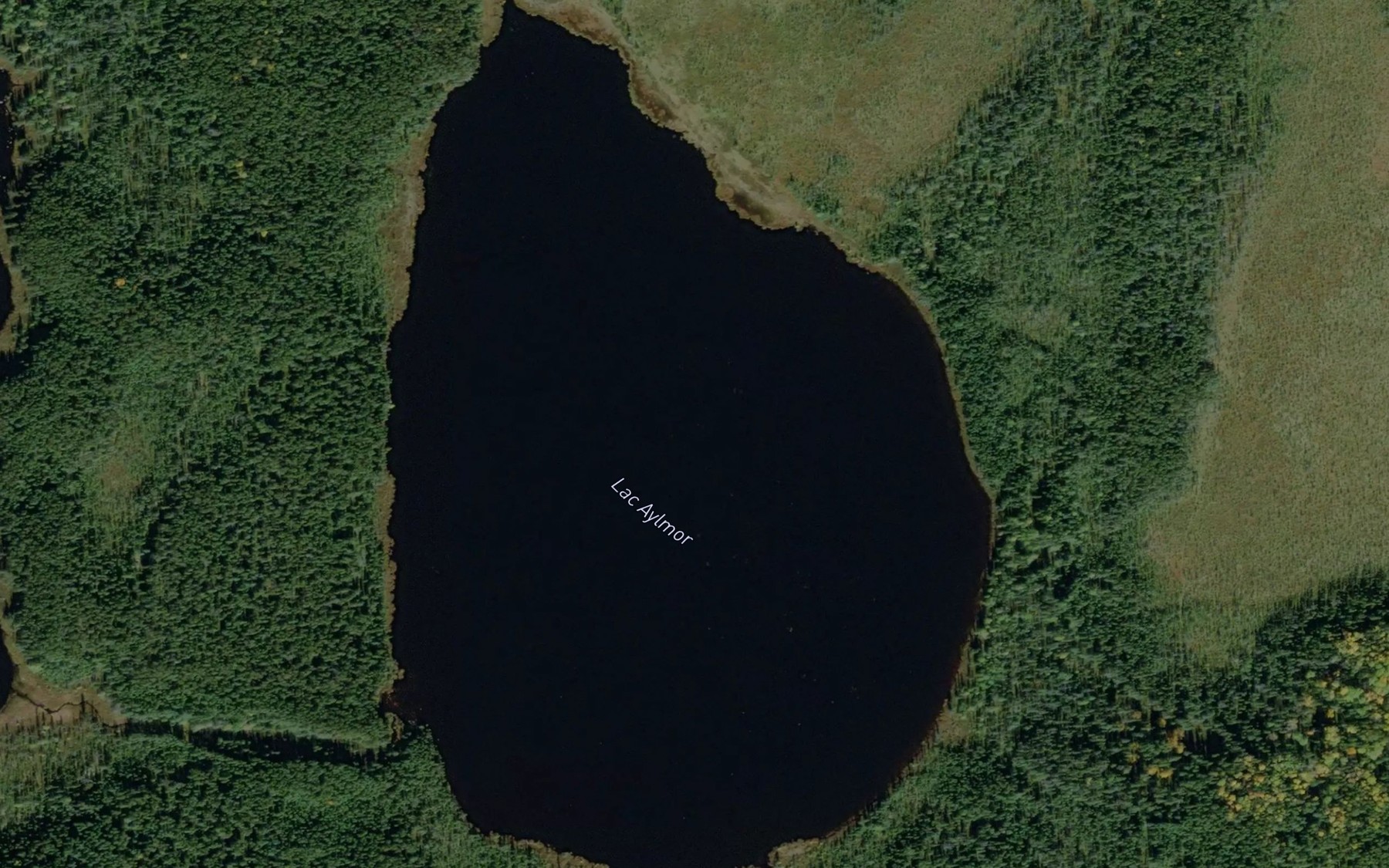 Satellite map of the Lac Aylmor