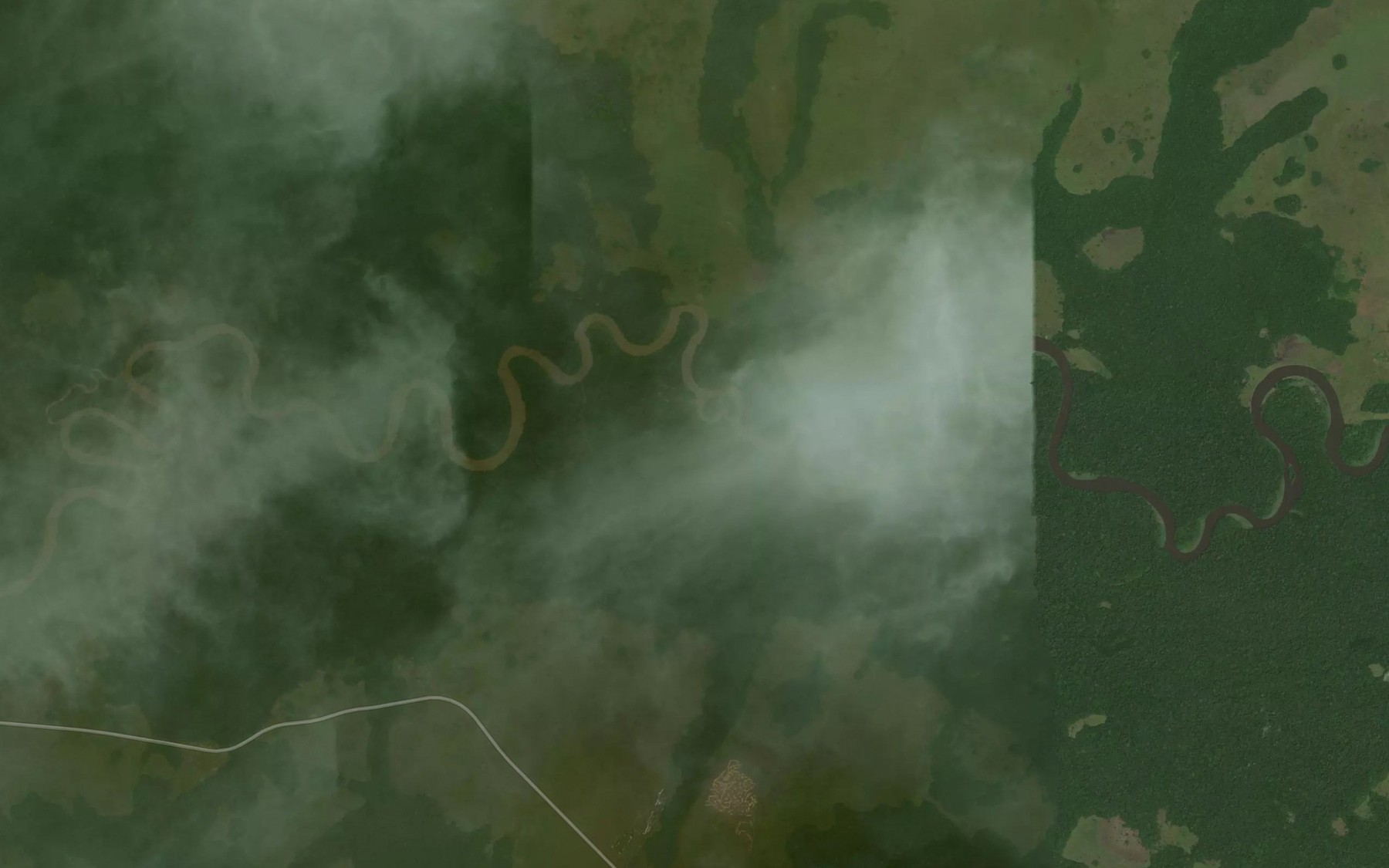 Satellite map of the Obiale