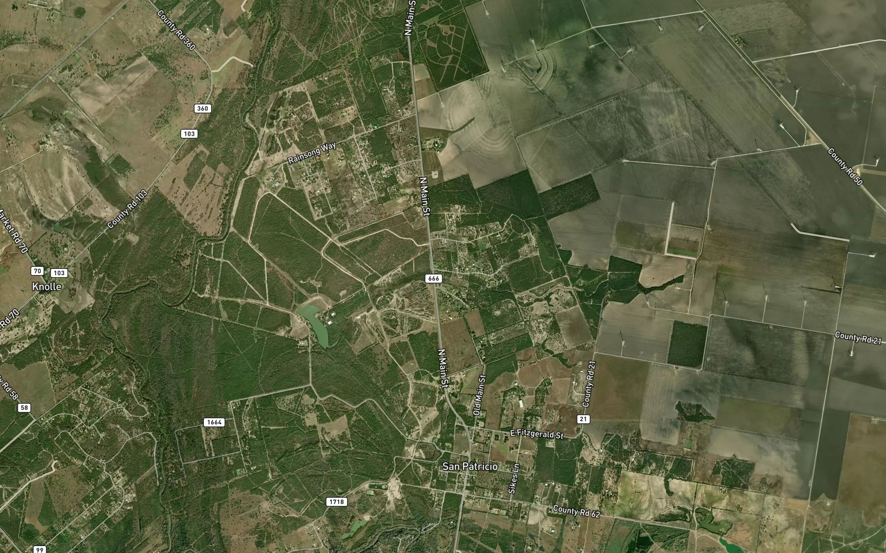 Satellite map of the Round Lake Springs