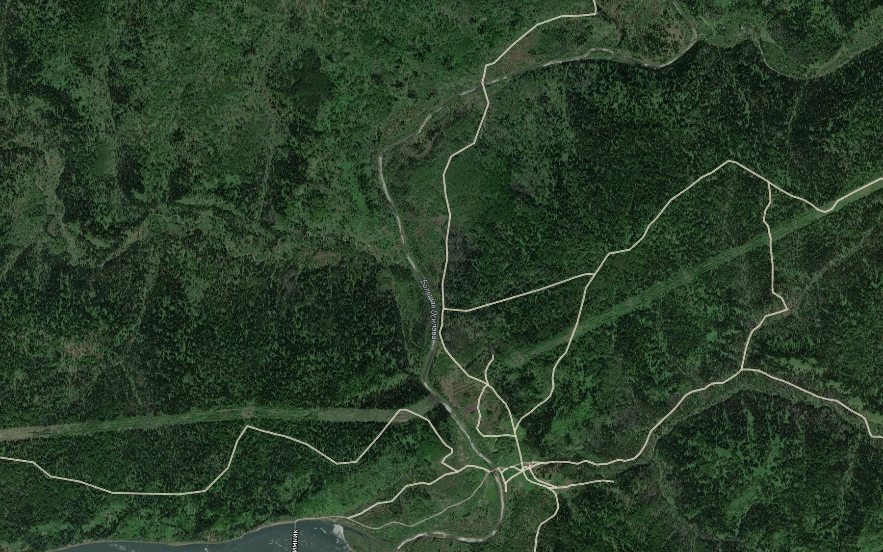 Satellite map of the Krutaya
