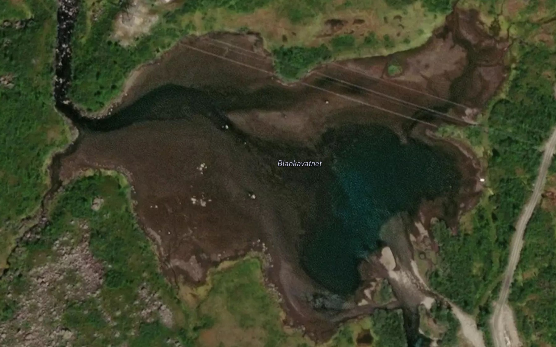 Satellite map of the Blankavatnet