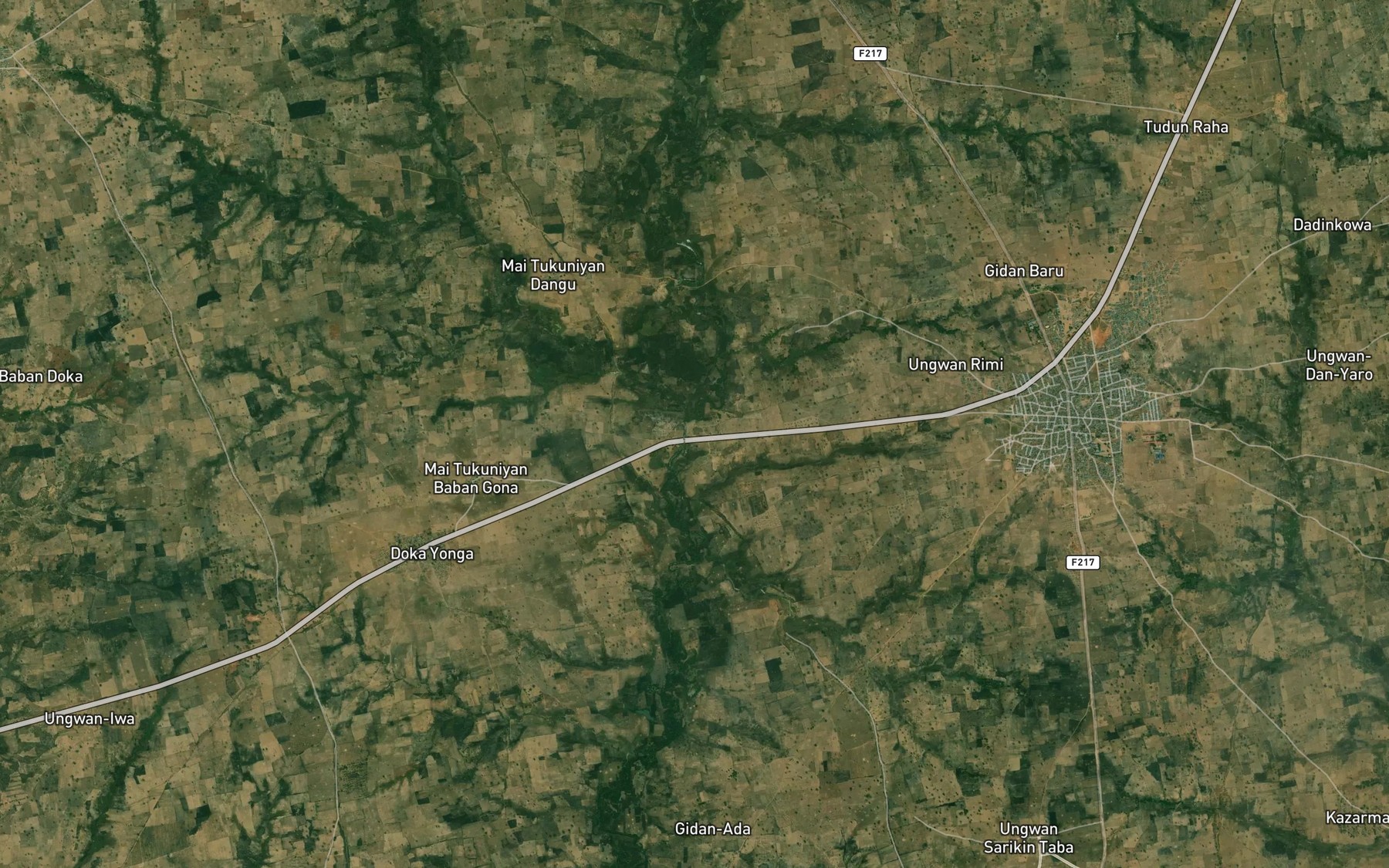 Satellite map of the River Majawa