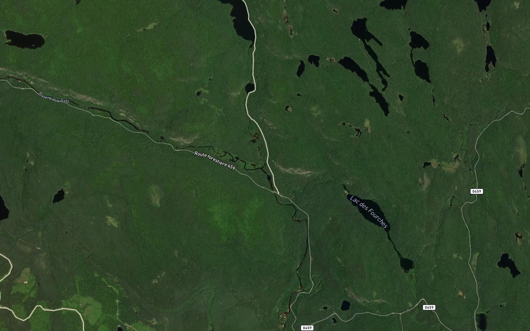 Satellite map of the Ruisseau Cinconsine