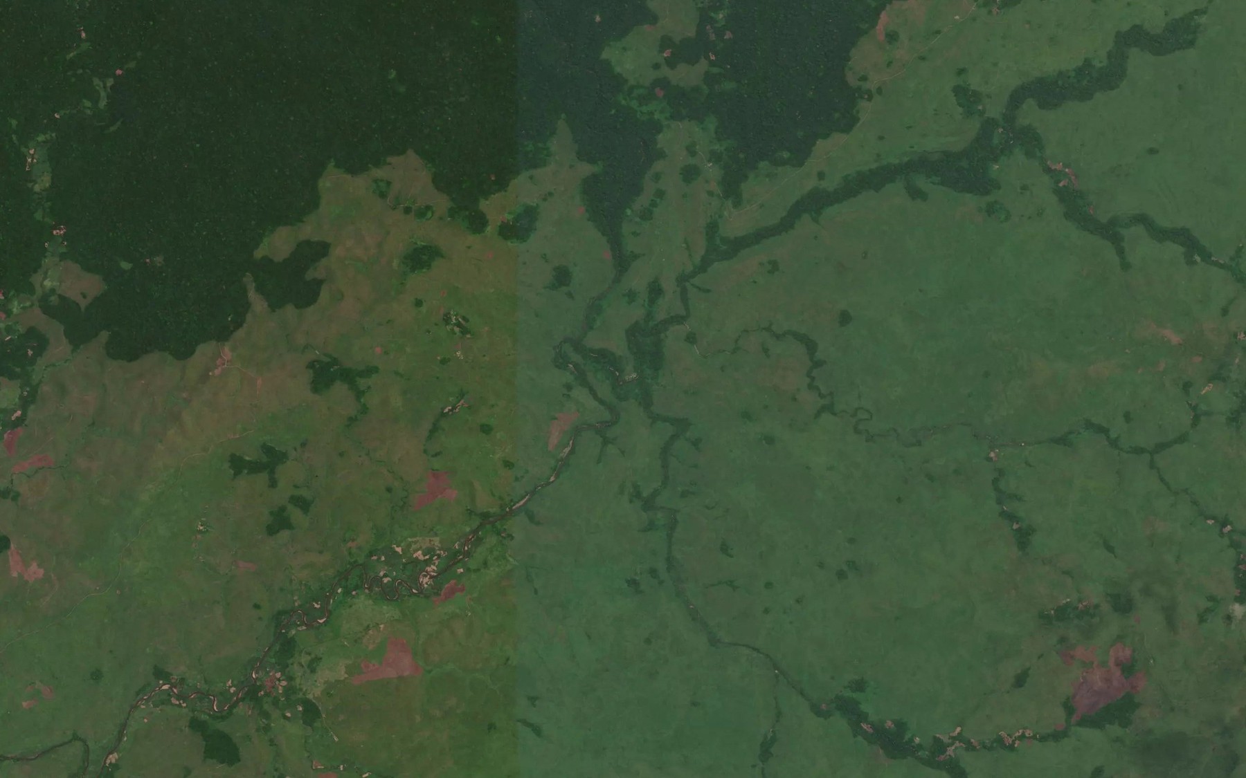Satellite map of the Kouaka