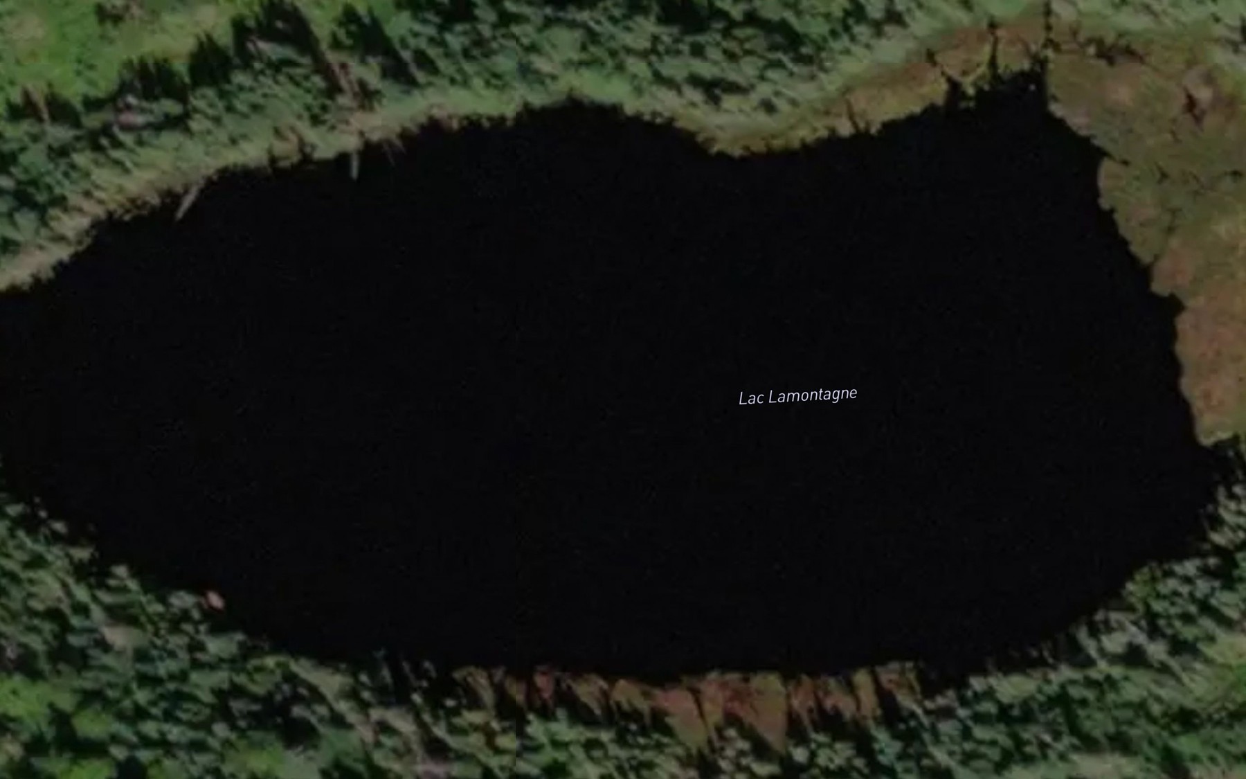 Satellite map of the Lac Lamontagne