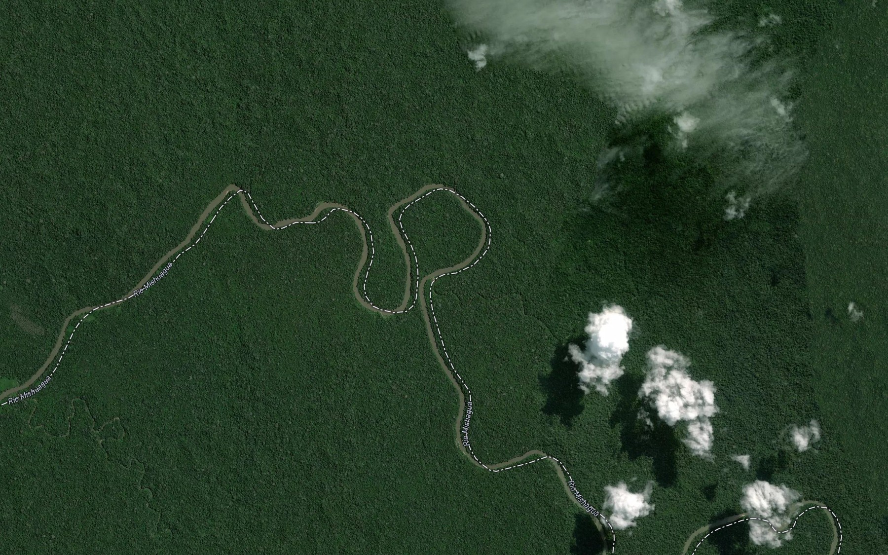 Satellite map of the Rio Tigre
