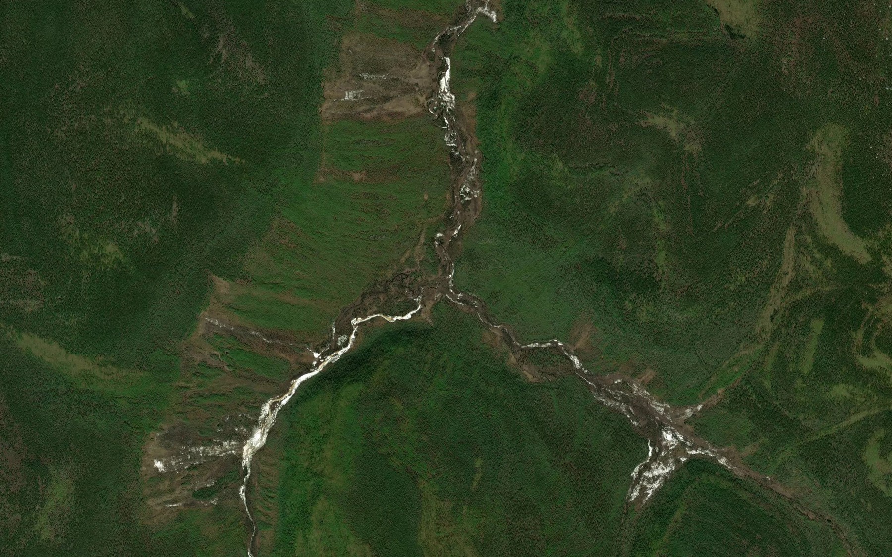 Satellite map of the Sredniy Uorgalakh