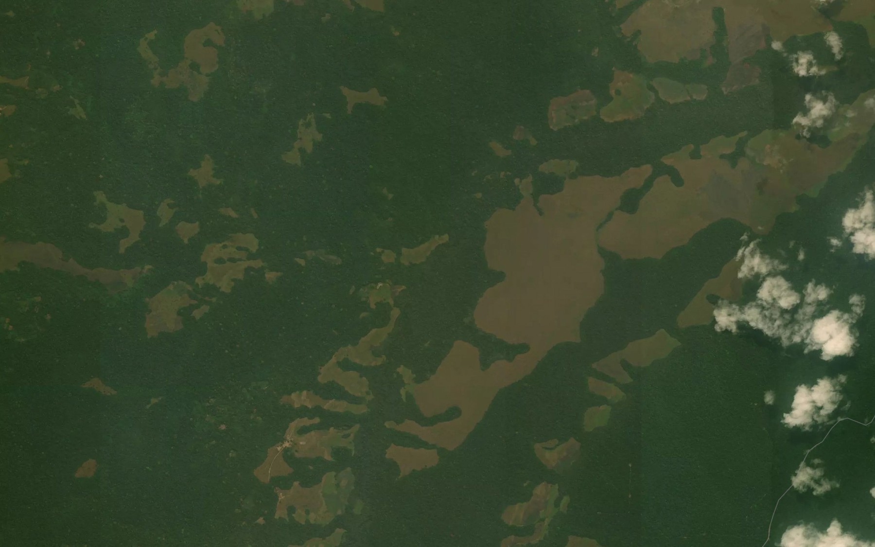 Satellite map of the Okonda
