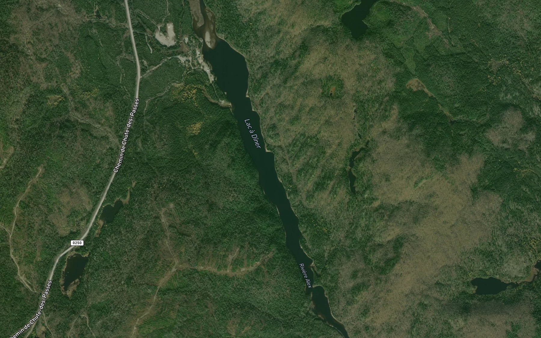 Satellite map of the Lac a Diner