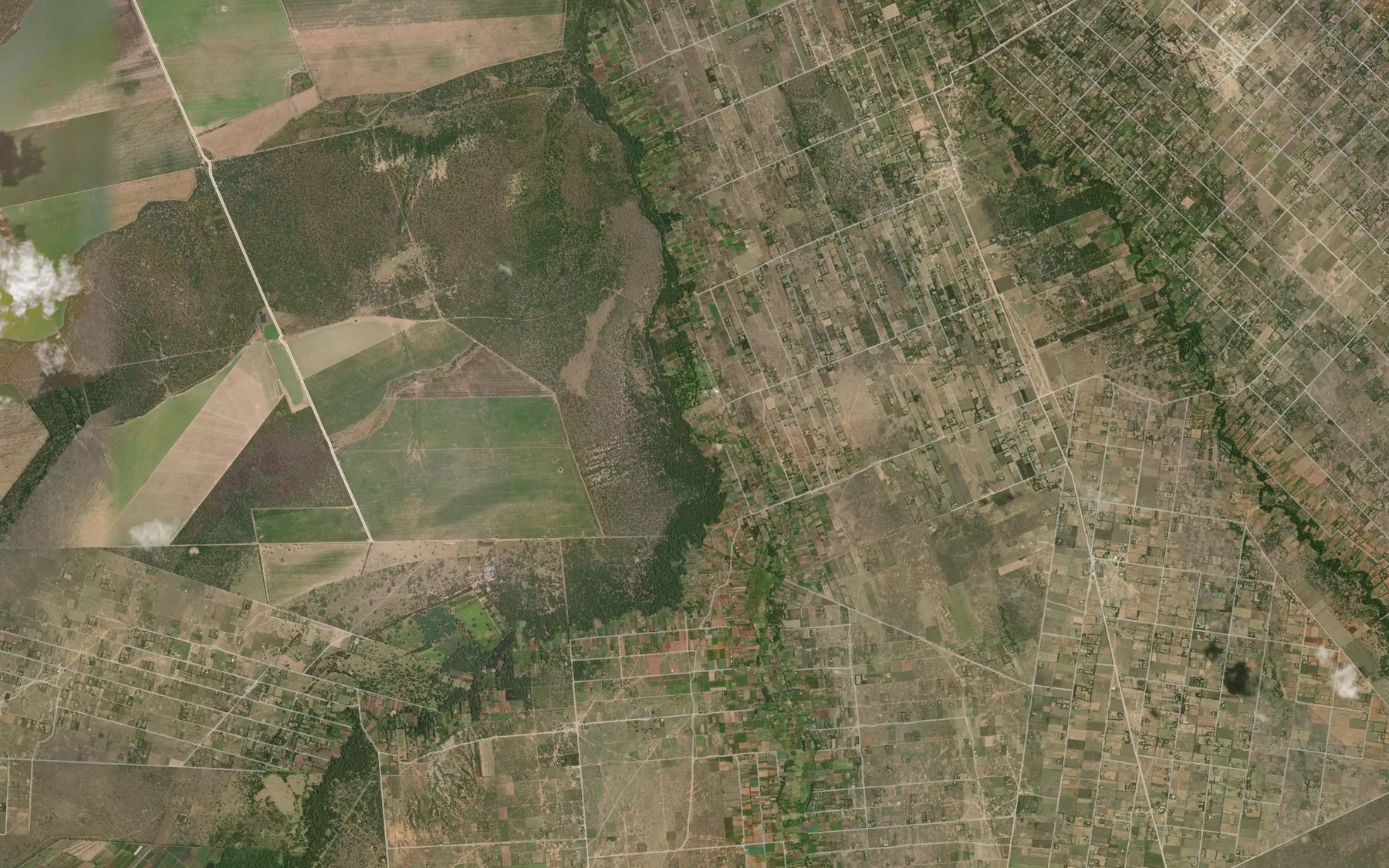 Satellite map of the Engare Moyok