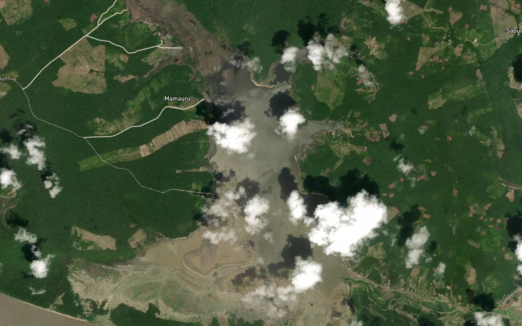 Satellite map of the Lago Mamauru