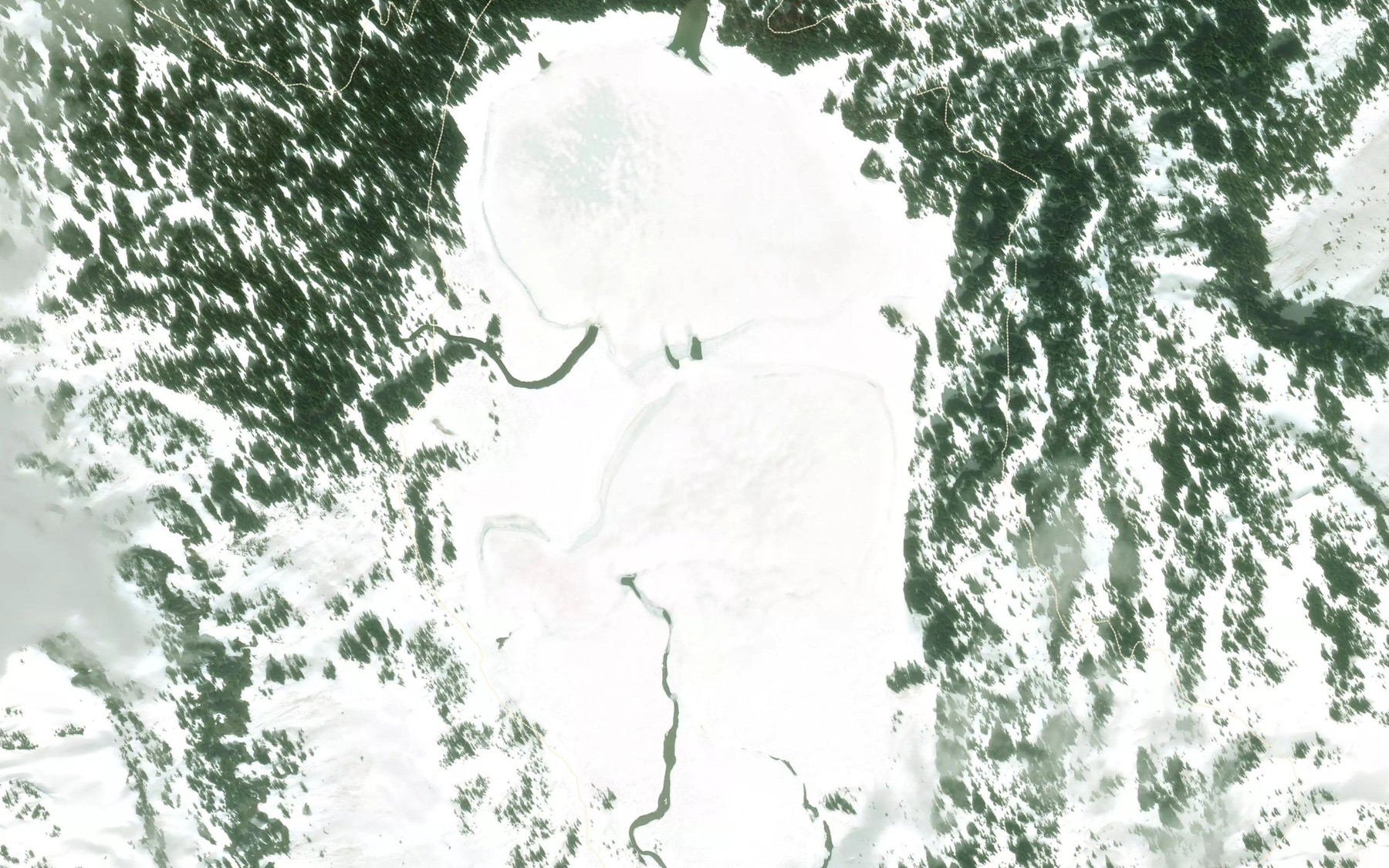 Satellite map of the Lyman Lake