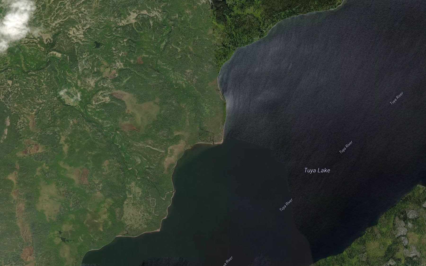 Satellite map of the Butte Creek