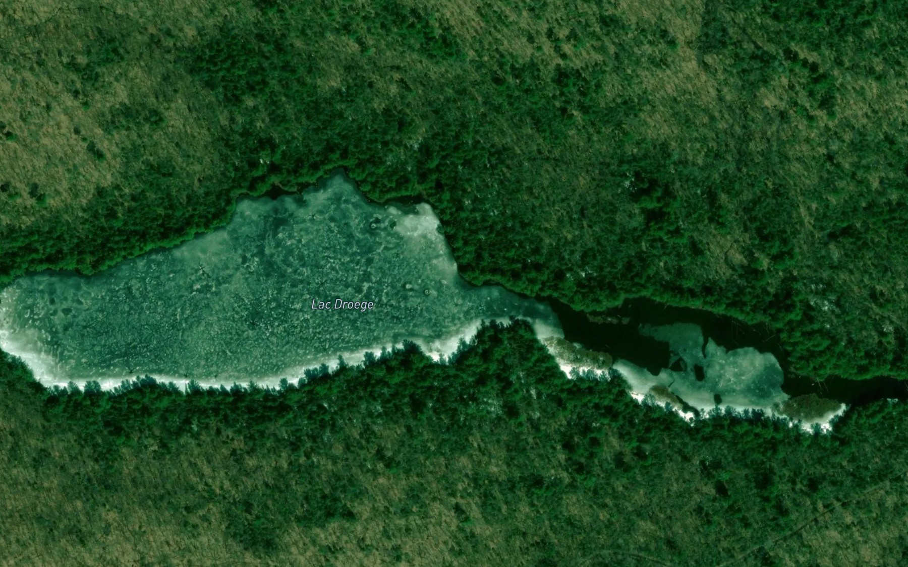 Satellite map of the Lac Droege