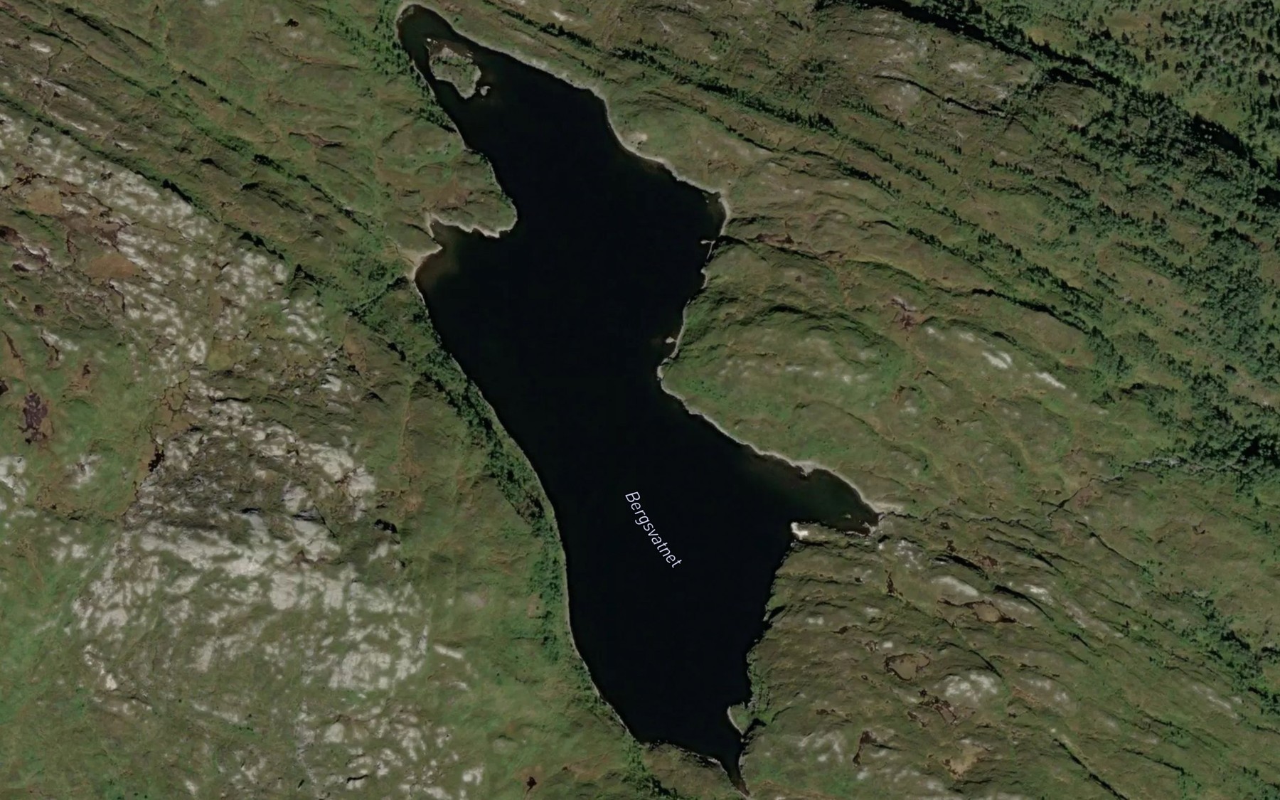 Satellite map of the Bergsvatnet