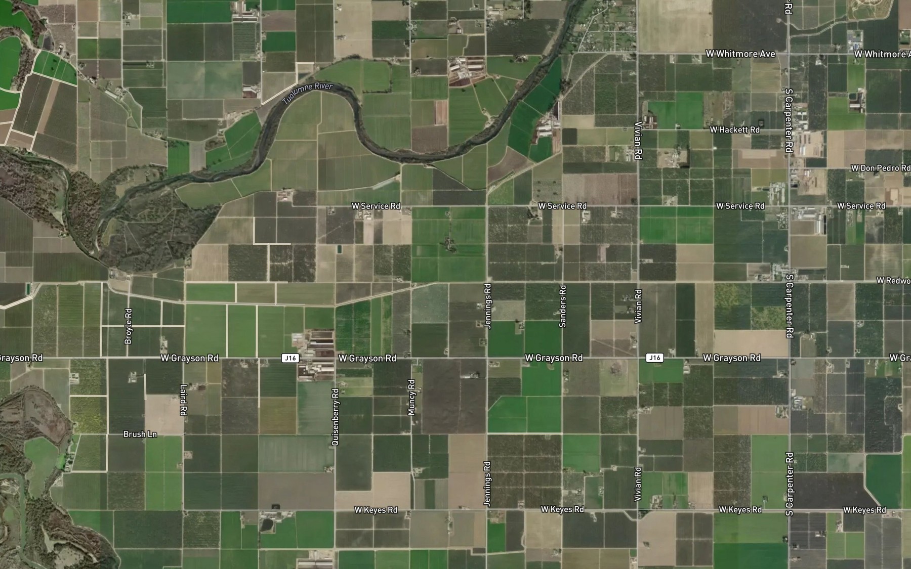 Satellite map of the Lower Lateral Number Two