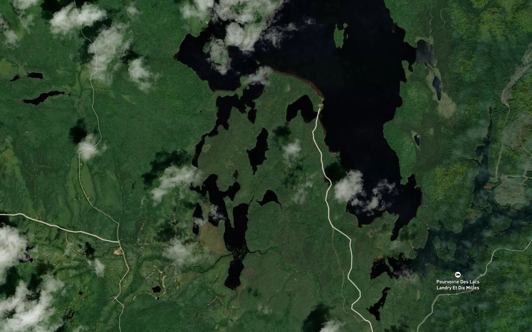Satellite map of the Lac Silencieux