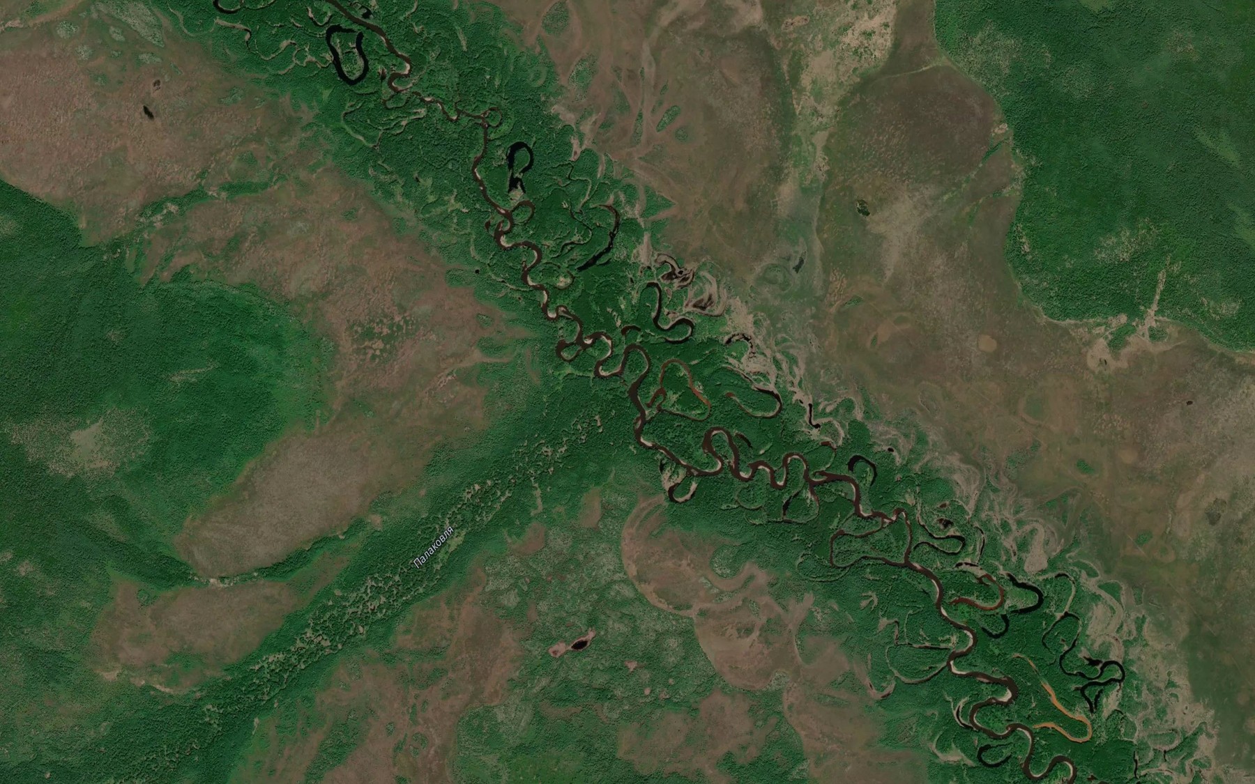 Satellite map of the Palakovlya