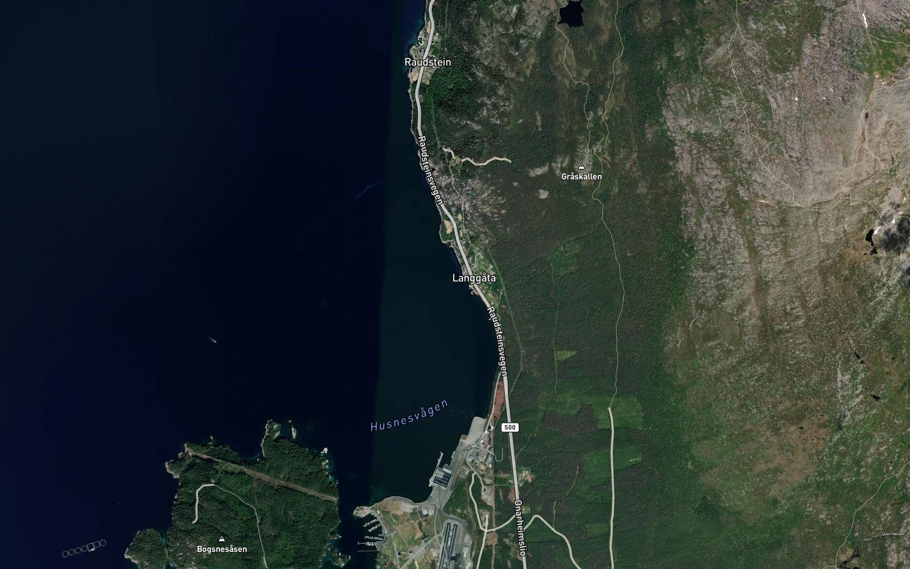 Satellite map of the Gronevika
