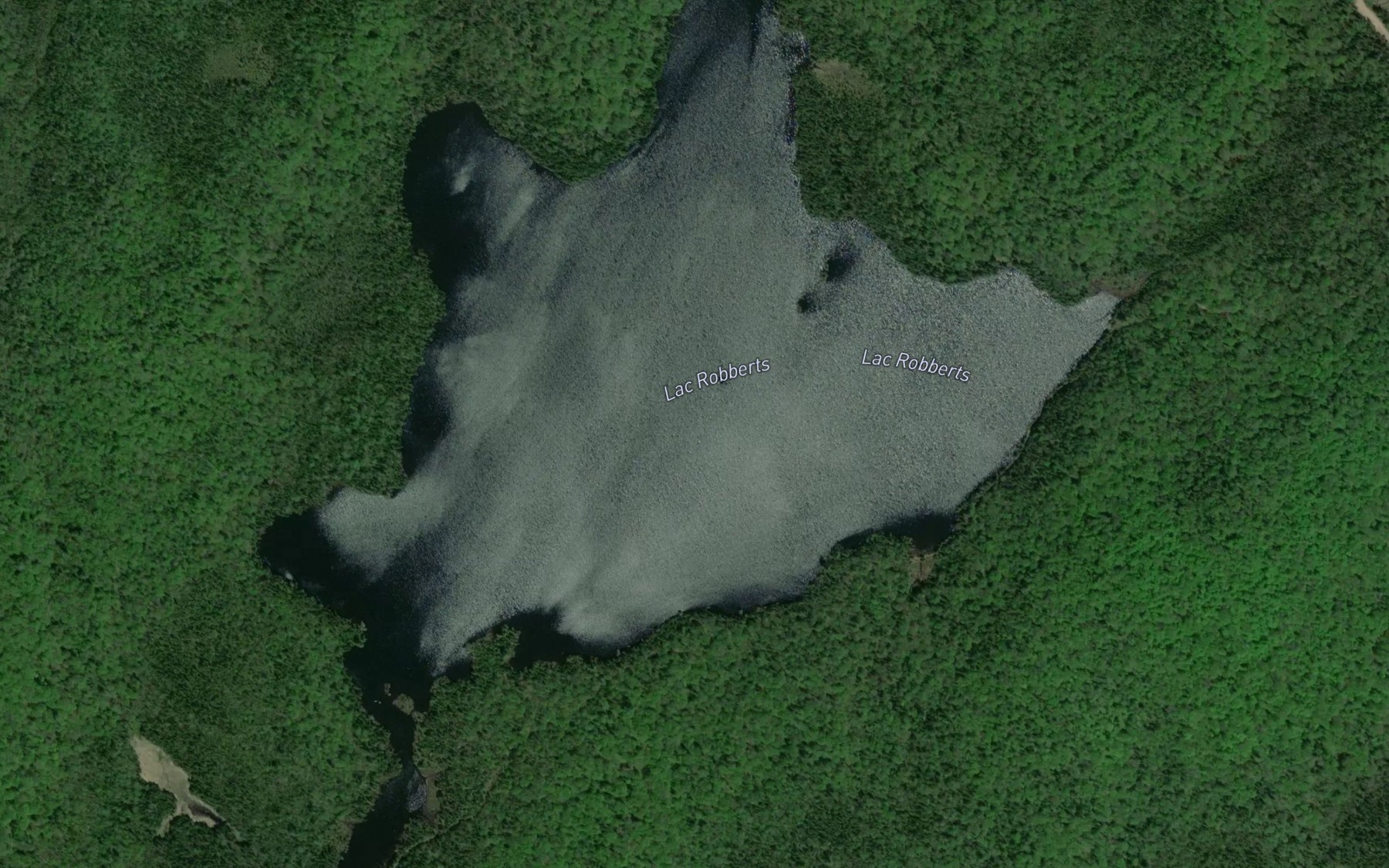 Satellite map of the Lac Robberts