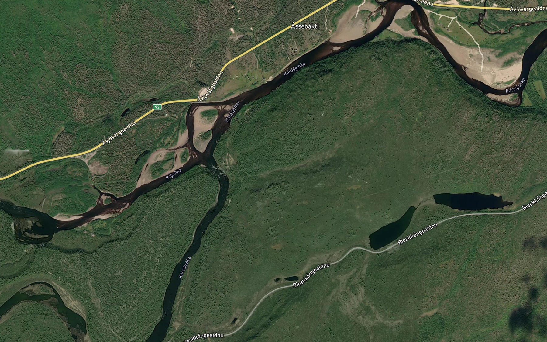 Satellite map of the Guogohanaja