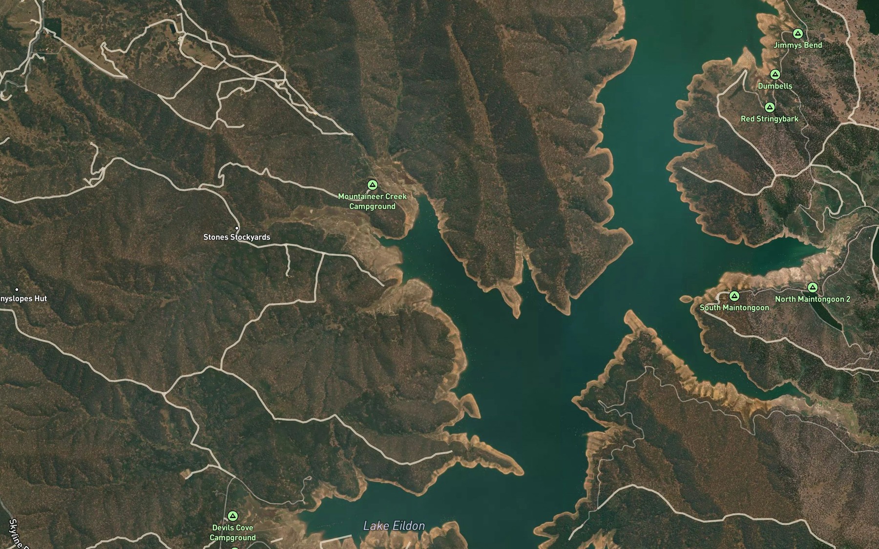 Satellite map of the Stone Bay
