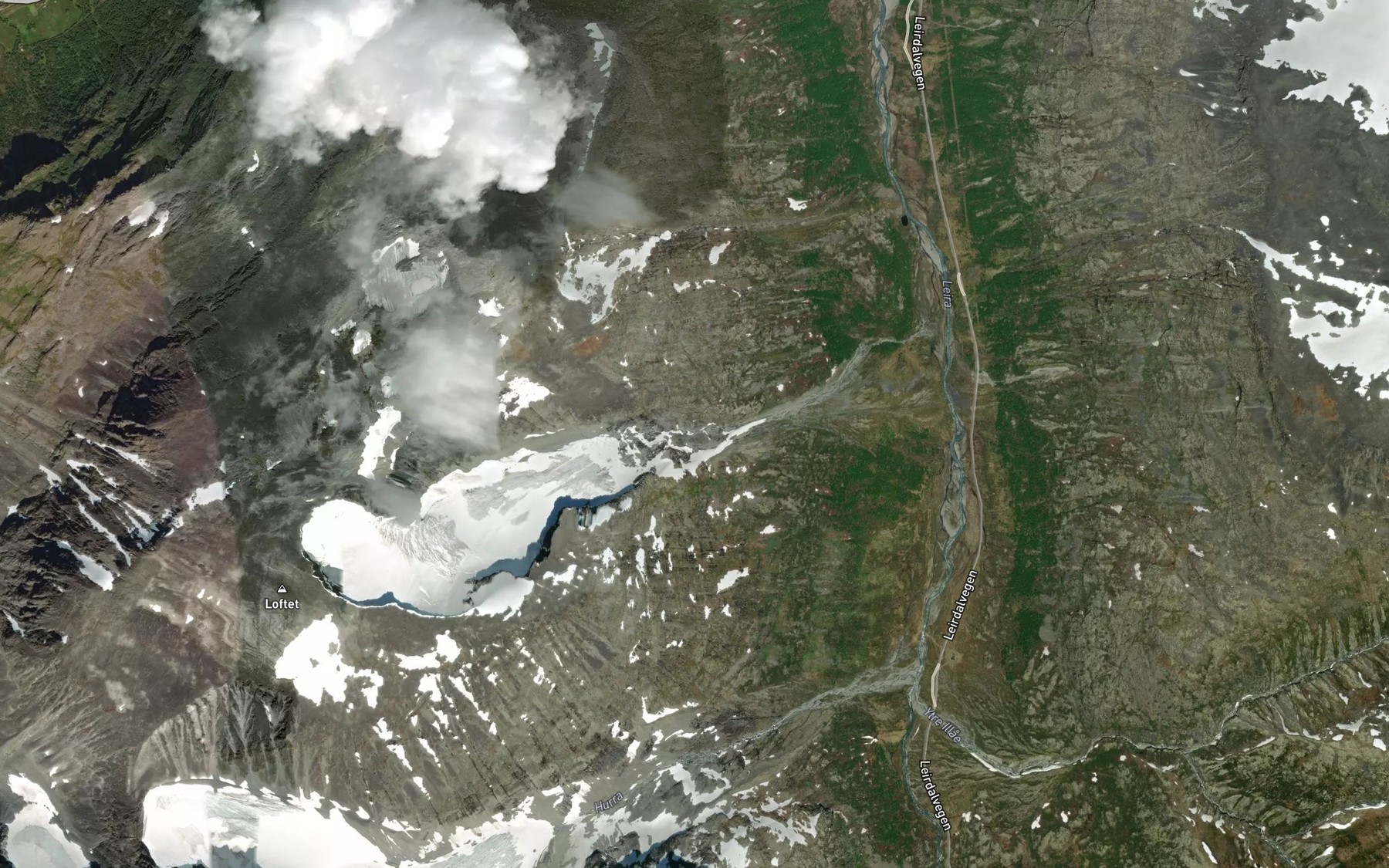 Satellite map of the Hogskridugrovi