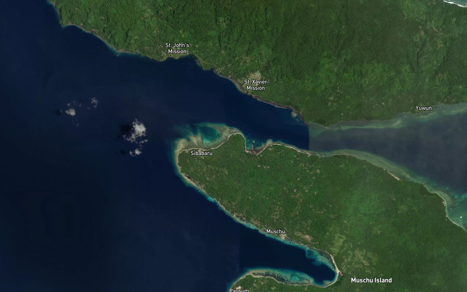 Satellite map of the Supurub River